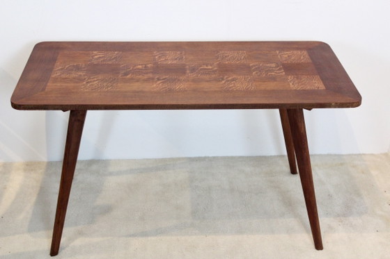 Eikenhouten Koffietafel met fineer inleg, Koffietafelboeken (foto 6 van 8)