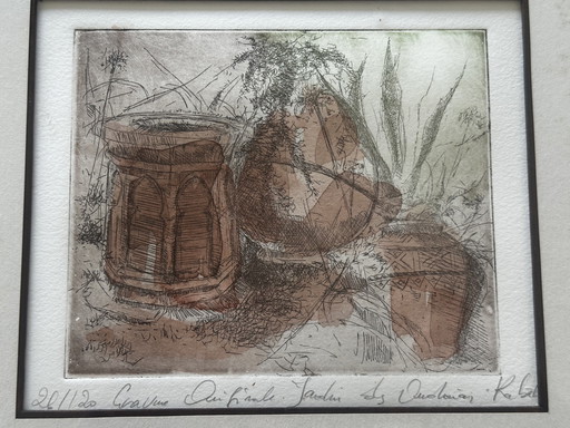 Nummerierte und signierte Gravur