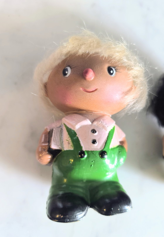Statuette vintage in gomma – Decorazione, Rubber, Textile (photo 4 of 5)