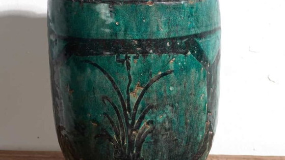 Vaso antico smaltato stile orientale (c.1820) #8 – Vasi, Ceramic (photo 3 of 9)