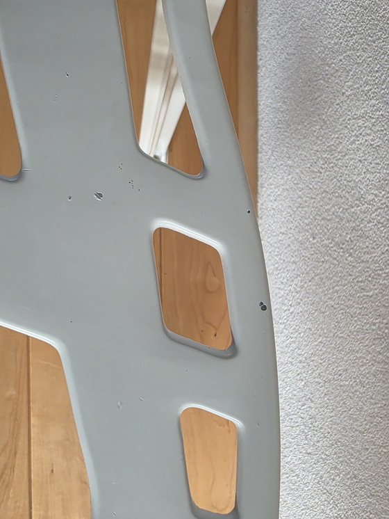 Image 1 of 2 white aluminum "Hello There" chairs designed in 1978 by Jeremy Harvey