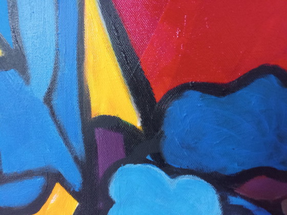 Image 1 of T. van Steenbergen "Paesaggio olandese" 70 x 90 cm