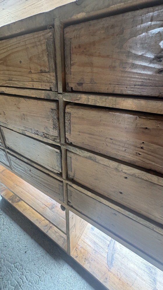 Image 1 of Werkstattschrank mit Schubladen aus dem frühen 20. Jahrhundert