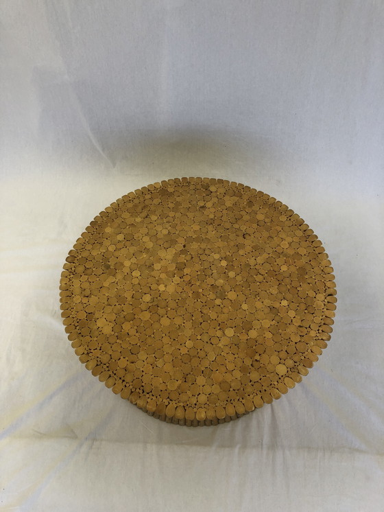 Image 1 of Tavolino da caffè Sheaf of Wheat di McGuire, anni &#39;70