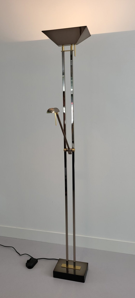 Image 1 of Lampada da terra Deknudt, design Willy Rizzo, Belgio, anni '70
