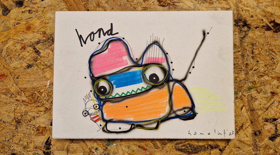 Image 1 of Tekening Hamelink: Hond – Kleine vriend met grote ogen

