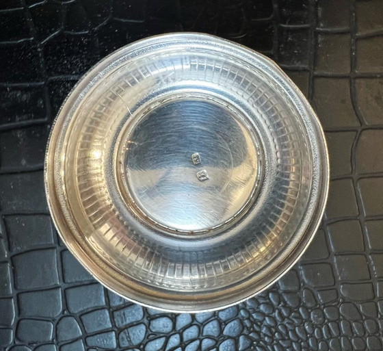 Image 1 of Silver-plated metal cup decorated with shells and gadroons, 2 hallmarks, silversmith Daniel Crégut