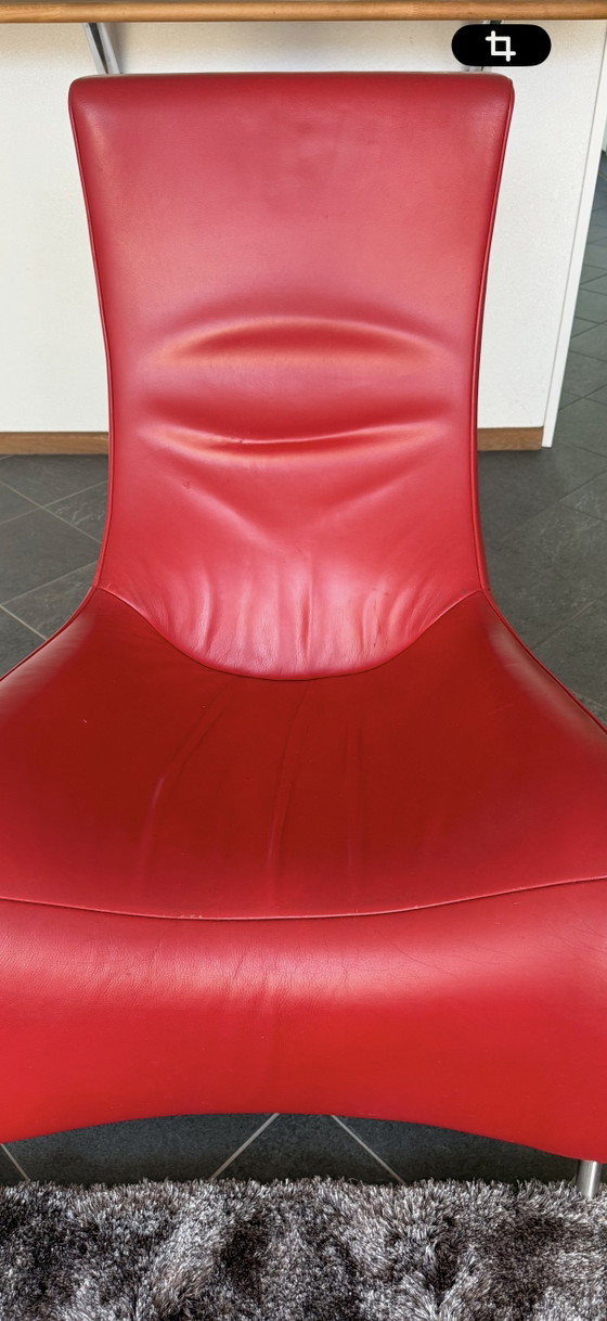 Image 1 of Poltrona di design in pelle de Sede DS-264 – Mathias Hoffmann – Rossa

