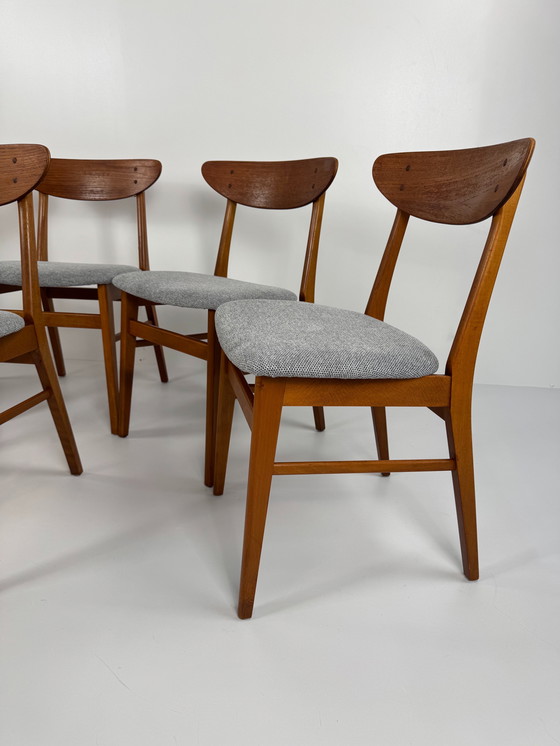 Image 1 of Set di 6 sedie da pranzo Farstrup "Modello 210" - Eleganza danese di metà secolo