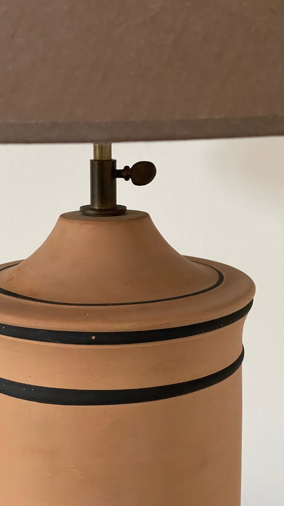 Image 1 of Vintage CHANEL-style terracotta lamp