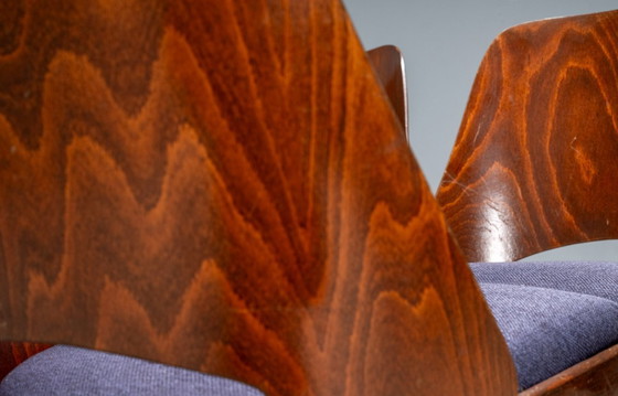 Image 1 of Set van 4 TON 514 stoelen, Oswald Haerdtl, Tsjechoslowakije, jaren 1950