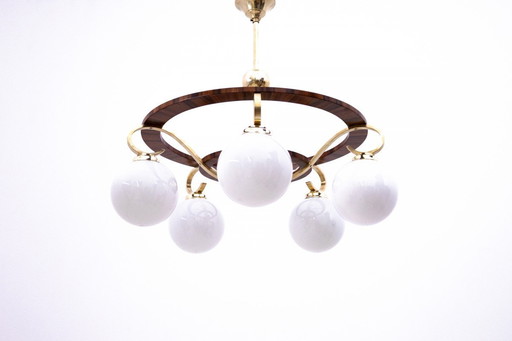 Art Deco chandelier, 1950s from Poland.