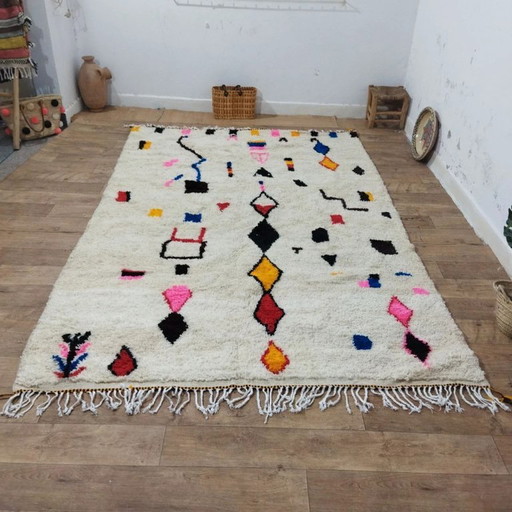 Berber Rug XXL Wool – Handcrafted Moroccan Artistry (300 × 195 cm)