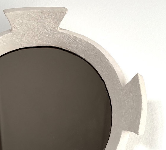 Image 1 of Miroir en céramique contemporain français, « Quadrifoglio » de Renzo Maar