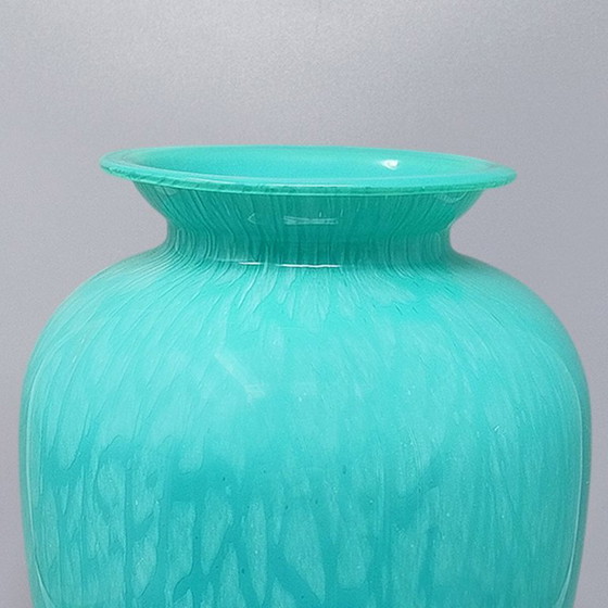 Image 1 of Exquisite, handgefertigte Murano-Vase aus den 1970er Jahren von V.A.M. aus Muranoglas. Hergestellt in Italien.