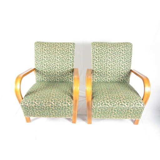 Paire de fauteuils par Jindřich Halabala pour UP Závody Brno - années 1940