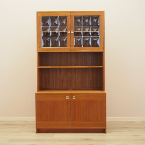 Librería de chapa de teca con estantes ajustables, diseño danés moderno, años 70 – Wood (photo 2 of 17)