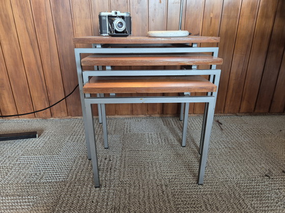 Image 1 of Mini set, nesting tables 1960s, Cees Braakman