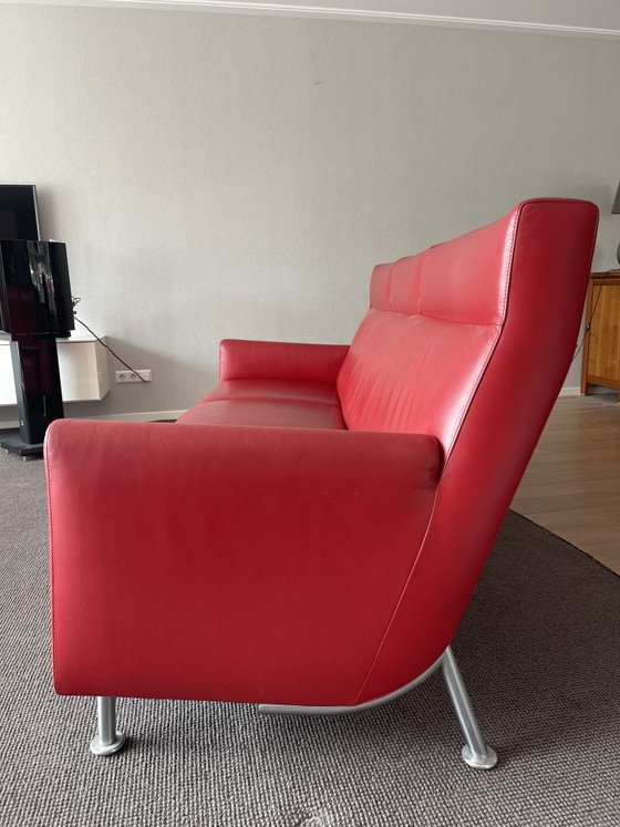 Image 1 of Canapé design 3 places en cuir Leolux Rooby – état impeccable – 2x