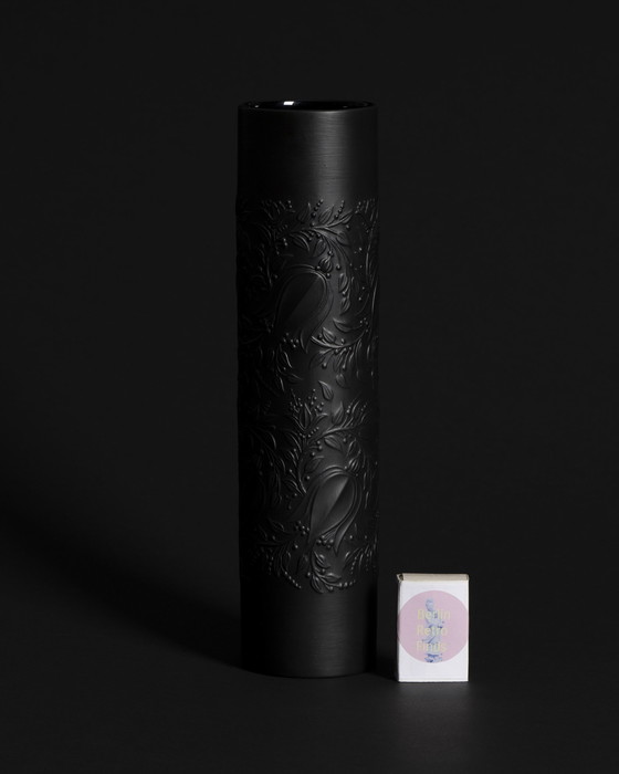 Image 1 of Rosenthal Vase Duo Bjørn Wiinblad Bisque Porcelaine Noire Matte Relief MCM WGP