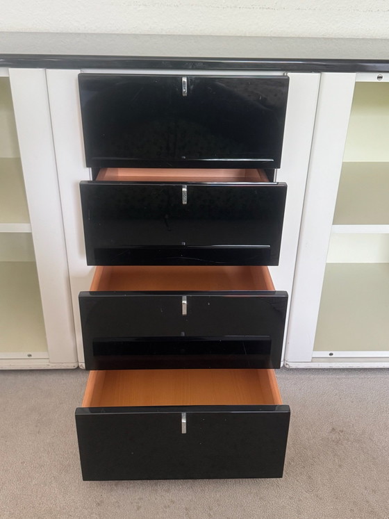 Interlübke Ladekast Designklassieker Wit Zwart, Ladekasten, Hout, Metaal, Modern (foto 2 van 12)