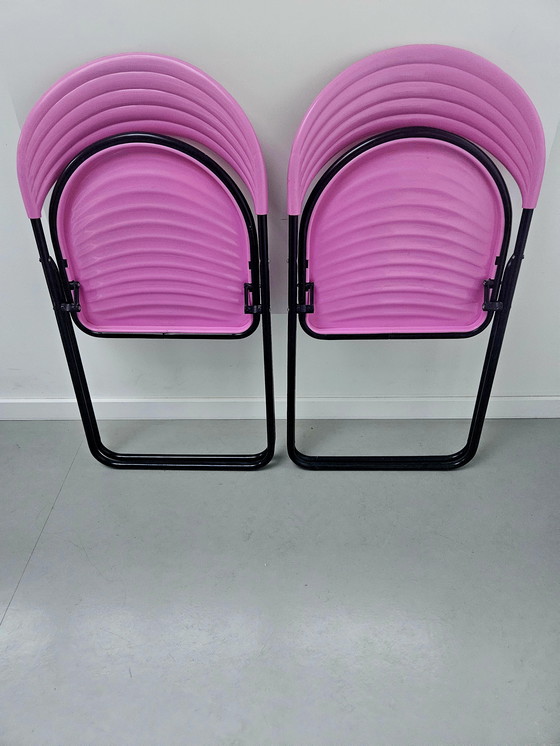 Image 1 of Postmodern Italian folding chairs Designer Studio GP