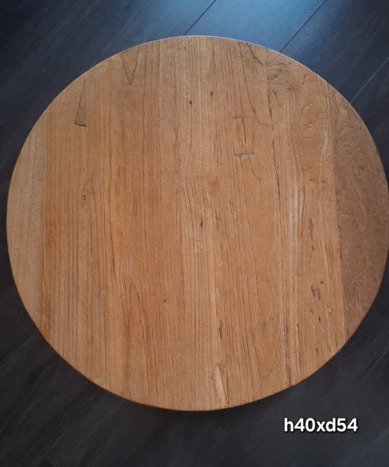 Image 1 of Coffee table set 3 pieces teak wood