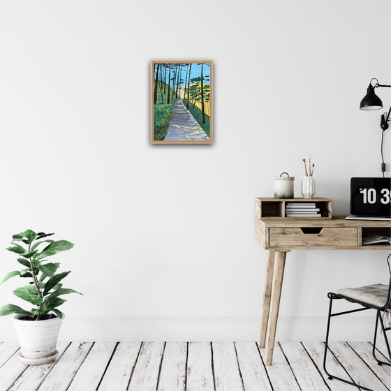 Image 1 of Gouache sur papier naturel 250g.  40x30cm. 