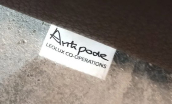 Image 1 of 2 poltrone in pelle Leolux Antipode 