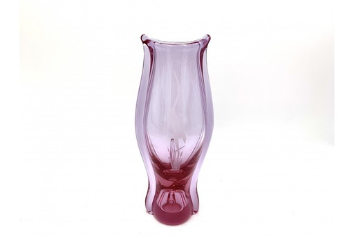 Vase rose, M. Klinger Zelezny Brod, Tchécoslovaquie, années 1960
