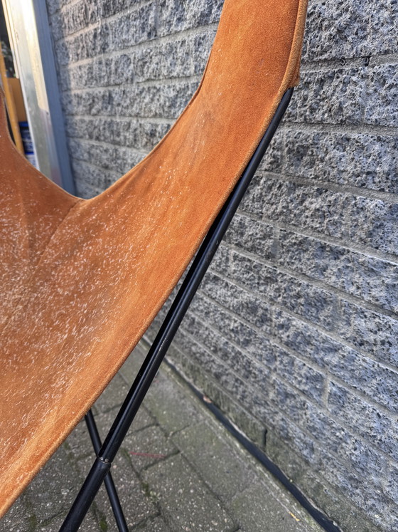 Image 1 of Vlinderstoel Suède Leer