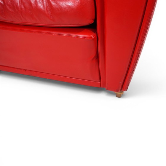 Image 1 of Poltrona Frau Vanity Fair leren fauteuil van Renzo Frau, 1990