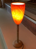 Vintage Pegasam alabaster table lamp