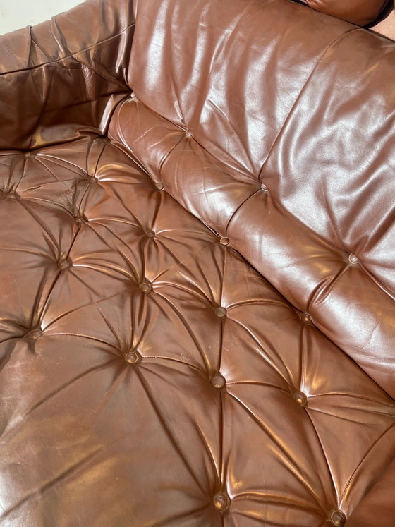 Sofá de 2 plazas de piel Gerard Van Den Berg – Marrón coñac – Loveseat (photo 4 of 6)