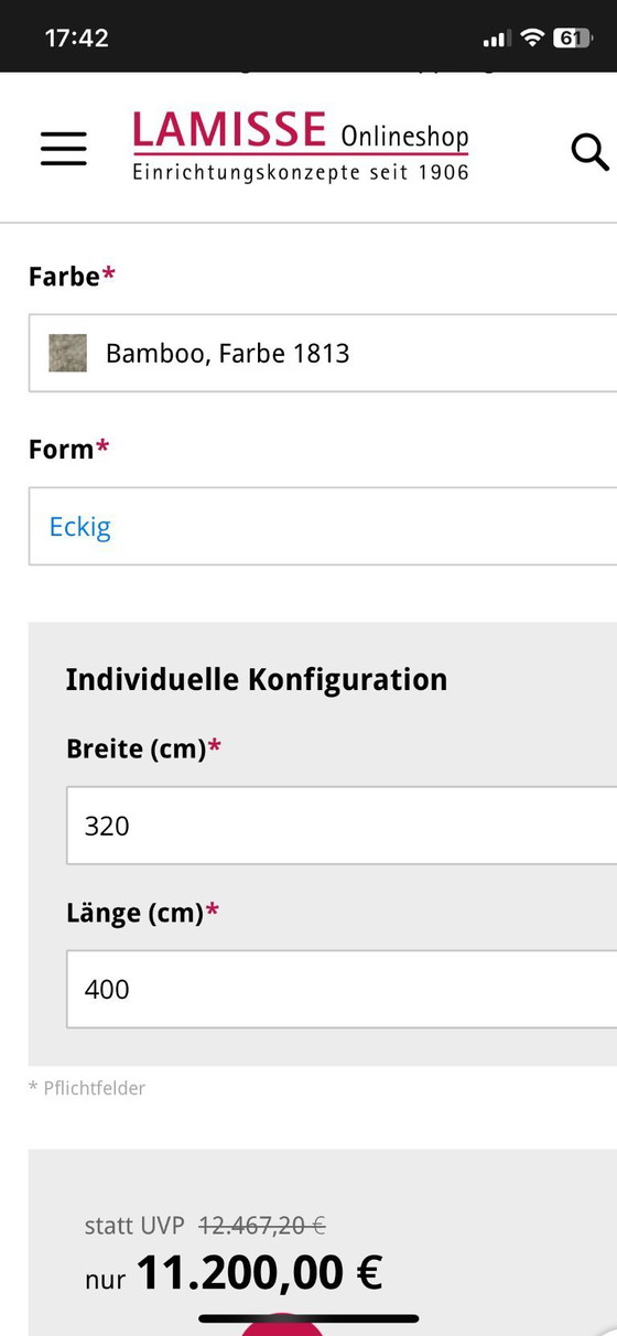 Image 1 of Tappeto di design Kvadrat Bamboo