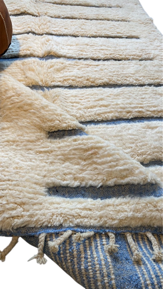 Image 1 of Luxuriöser handgeknüpfter Berberteppich – Atlaswolle – 250 x 150 cm – Moderner Boho-Stil