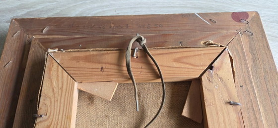 Dipinto a olio Paesaggio con chiesa – Dipinti e disegni, Textile, Wood (photo 5 of 5)