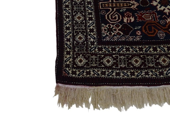 Image 1 of Seltene afghanische Decke – 210 x 140 cm – 100 % Wolle – handgeknüpft