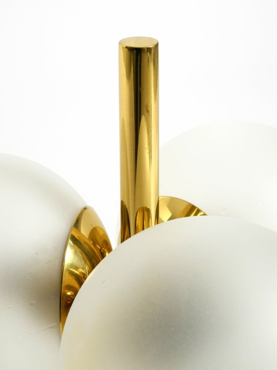Image 1 of Original 1960s Space Age brass table lamp by Kaiser Leuchten
