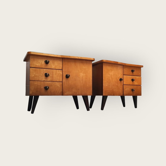 Image 1 of 2X Mid Century Nachtkasten