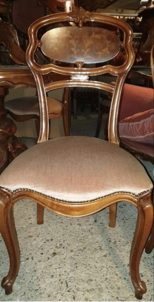 4 Italiaanse Barok eetkamer stoelen