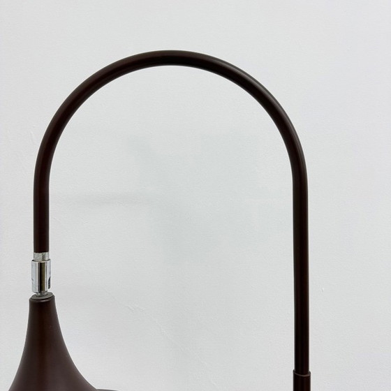 Image 1 of Hala Zeist Trompeten-Stehlampe in Braun, minimalistisch, niederländisches Design der 1970er Jahre