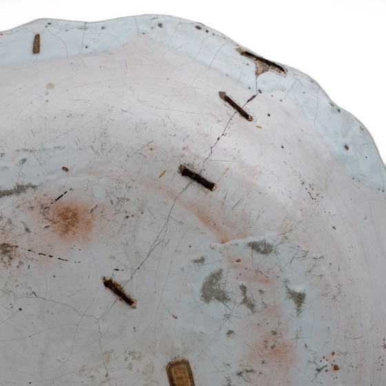 Image 1 of Grande piatto in maiolica Francia Manifattura di Rouen di Jean-Baptiste Guillibaud, 1730