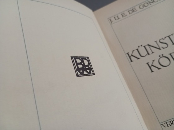 Image 1 of Los hermanos Goncourt - Künstler Köpfe, portada de Josef Hoffmann, 1910 Verlag Brüder Rosenbaum, Viena