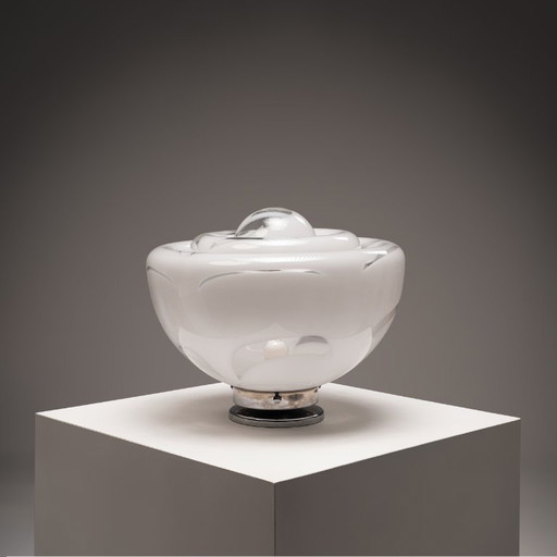 1x Large Sculptural Italian Murano Glass Table Lamp