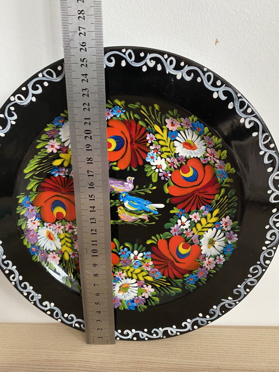 Image 1 of Ukrainian Petrykivka folk plate