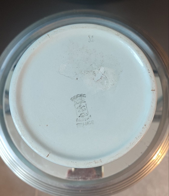 Image 1 of Pichet Art Déco Longwy , Vert Céladon . Années 30-40