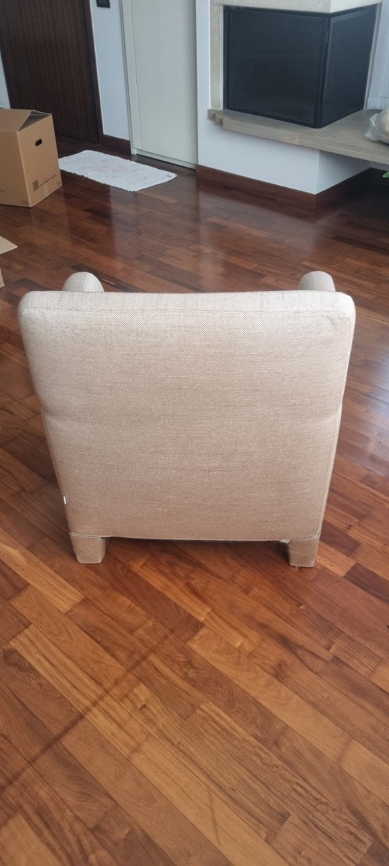 Fauteuil B&B Italia Baisity par Antonio Citterio, Coton, Polyester, Beige, Italian Design (photo 4 sur 4)