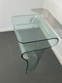 Fiam (Italië) glazen bijzettafel '1980'