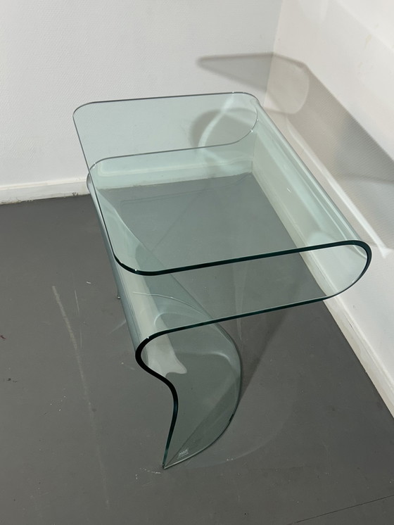 Image 1 of Fiam (Italy) glass side table '1980'